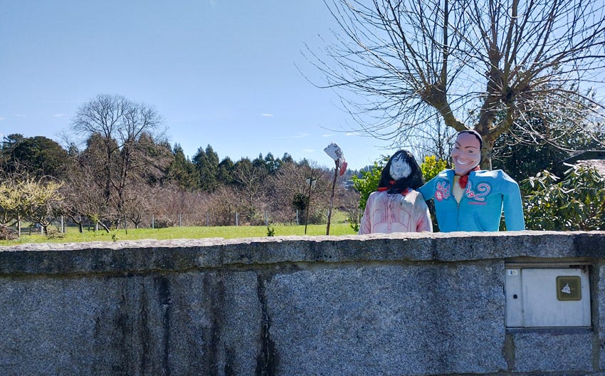 Espantapájaros en Soutomerille, Lugo