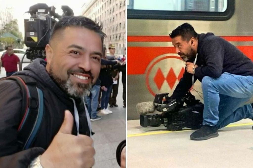 Fernando Pinto, camarógrafo de CHV Noticias.