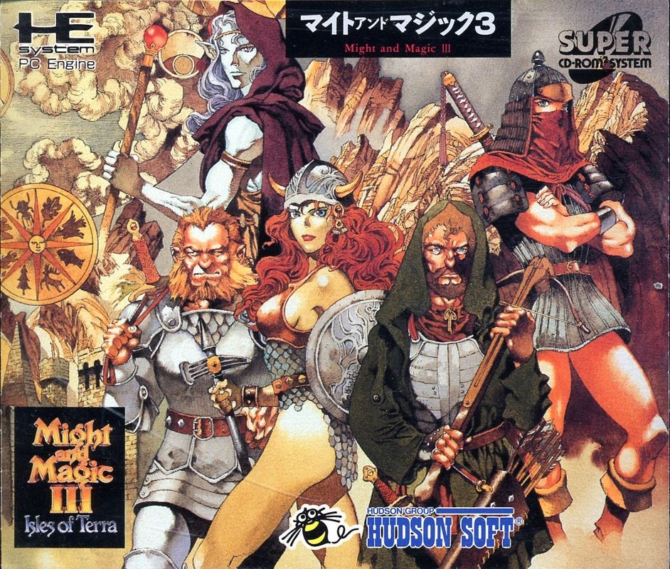 Front Cover for Might and Magic III: Isles of Terra (TurboGrafx CD)