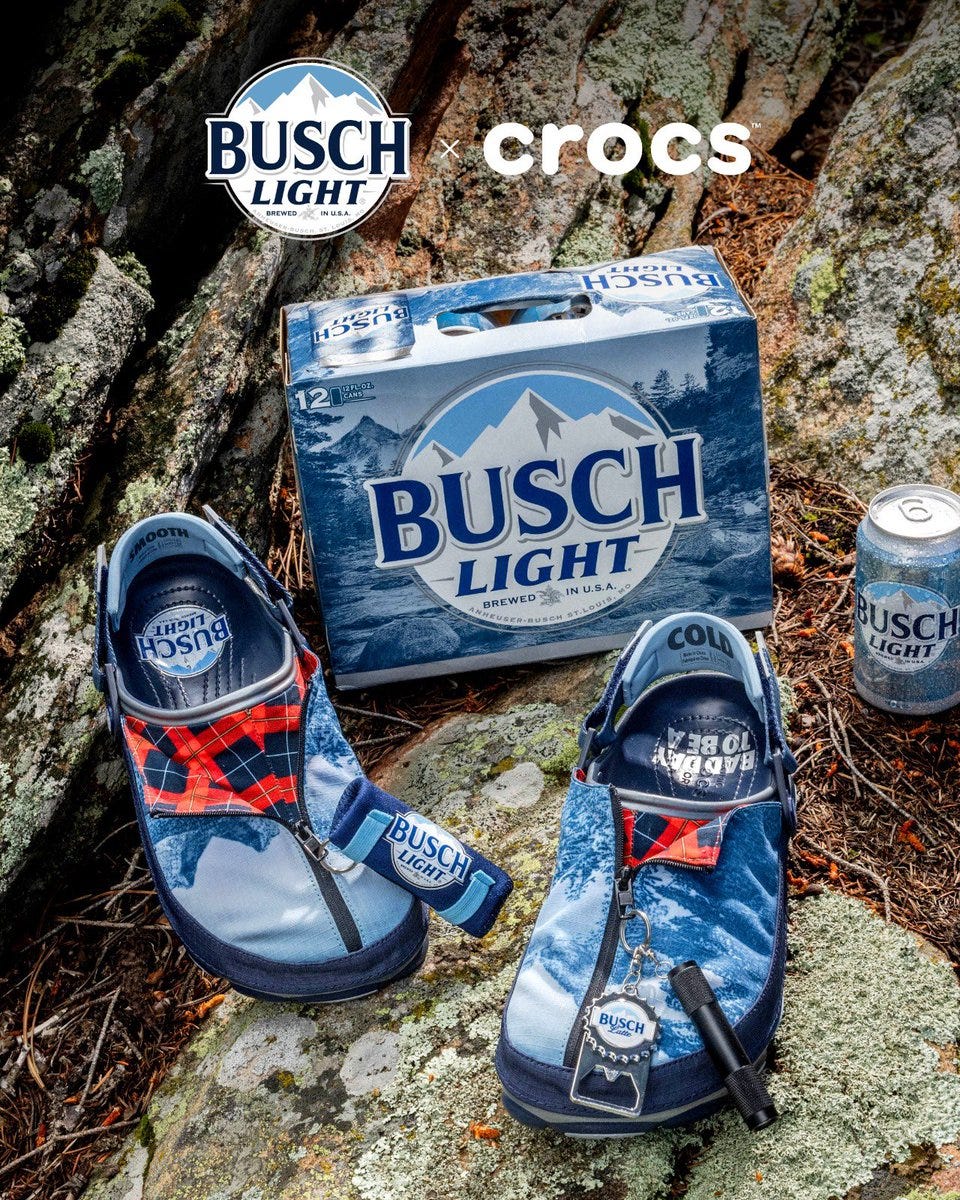 Busch Beer on X: "Head for the Mountains in limited-edition Busch Light  Crocs!🏔️ Snag a pair NOW at https://t.co/Y8fvWPypu9 before they're gone.  https://t.co/uwuJU4vDZy" / X