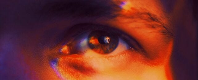 Mans Eye Staring Close Up Mans Eye Staring Close Up