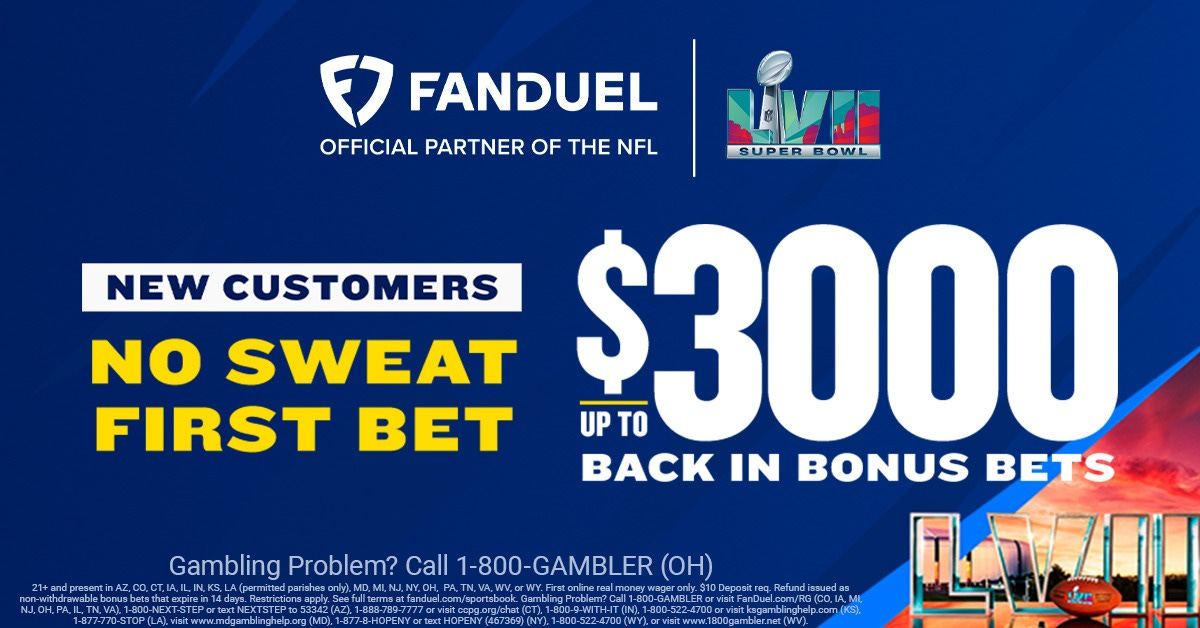 FanDuel Promo Code: How to claim a $3000 No Sweat Bet on the Super Bowl