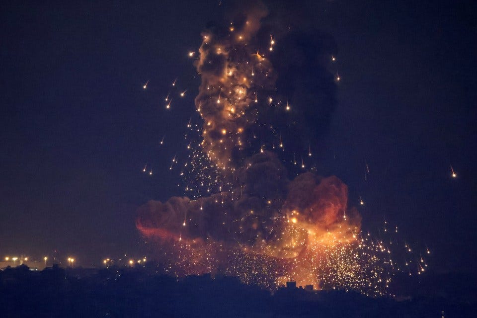 The IDF said it had struck ammunition warehouses in Beirut