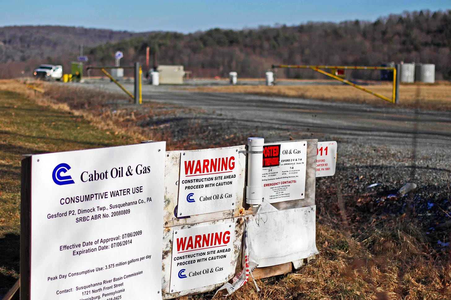 A Cabot Oil Gas Corp. wellhead in Dimock, Pa. A year after pleading no contest to criminal charges, Coterra Energy Inc., one of Pennsylvania’s biggest natural gas companies, was poised to drill and frack in the rural community where it was banned for a dozen years over accusations it polluted the water supply.