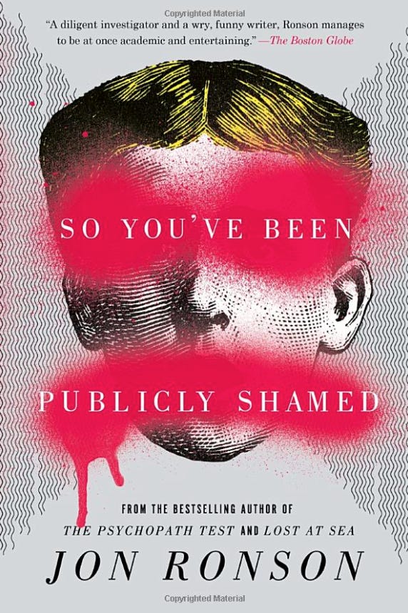 So You’ve Been Publically Shamed, by Jon Ronson