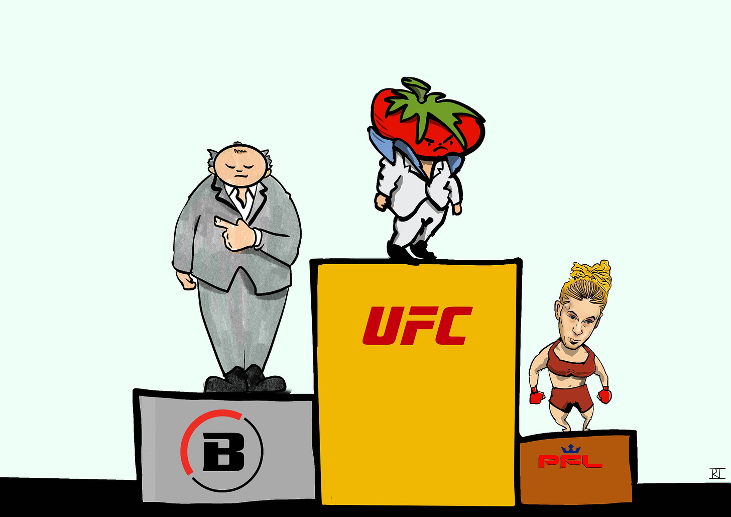 The MMA medal stand: UFC, Bellator and PFL by Chris Rini