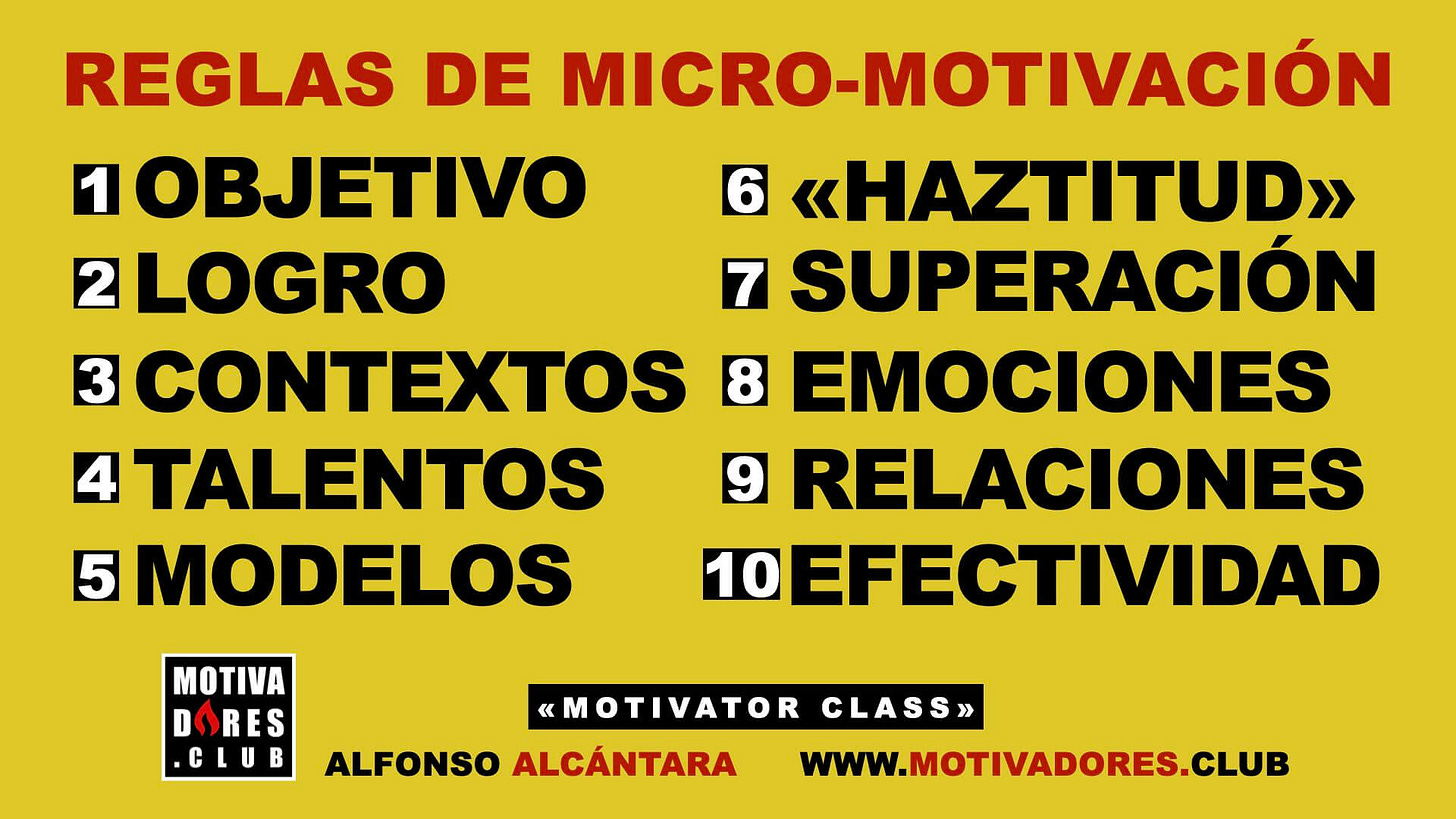 10 reglas de micro-motivación