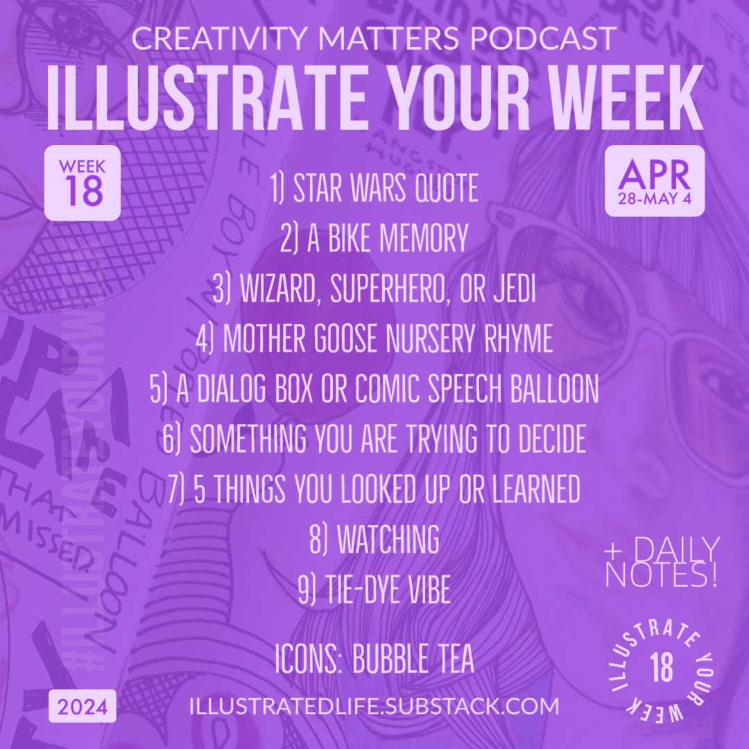 Illustrate Your Week Prompts for Week 18
