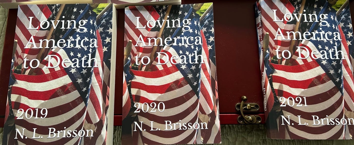A book with a flag on it

Description automatically generated