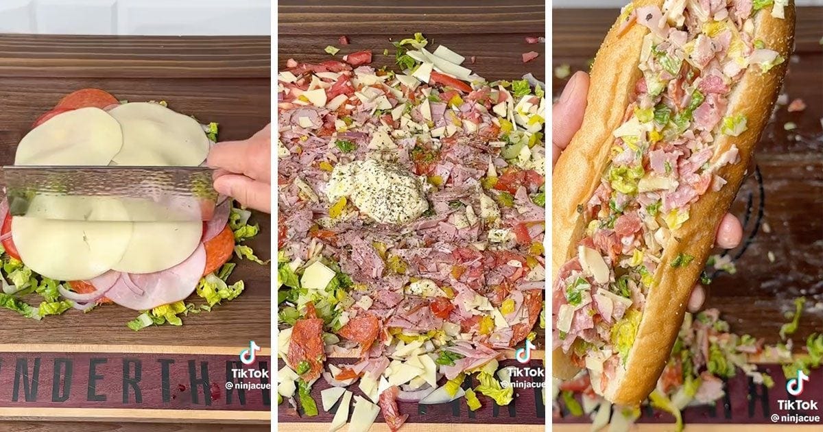 The Chopped Italian Sandwich Recipe from TikTok | Taste of Home