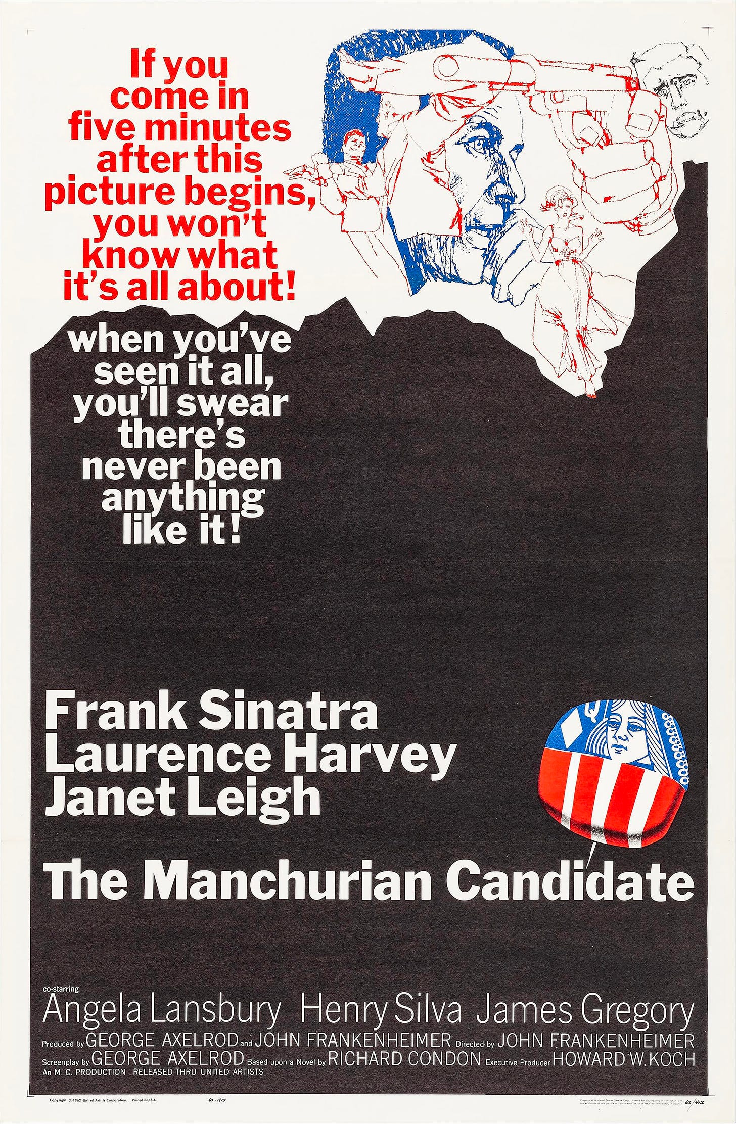 Manchurian candidate 1962 poster