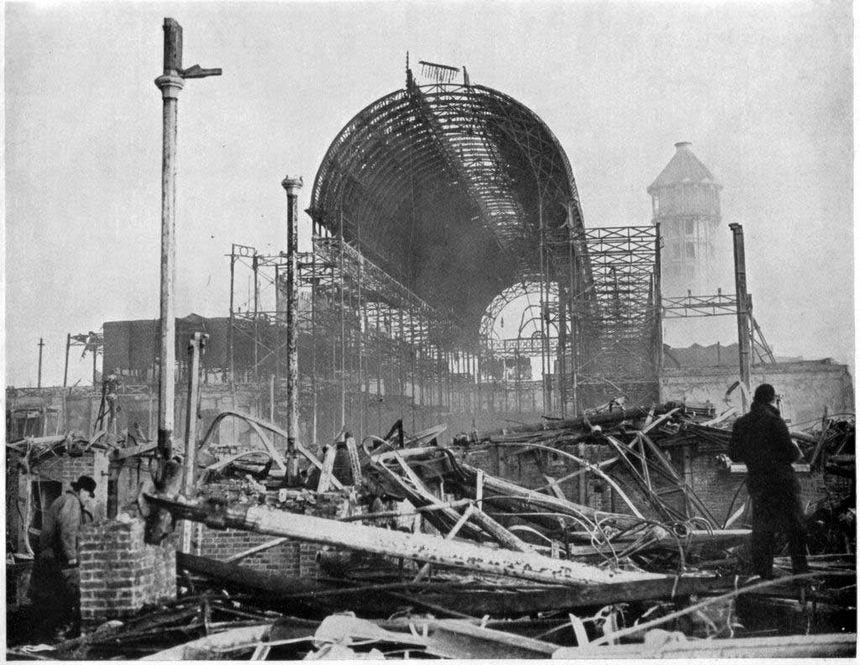 the crystal palace fire 1936