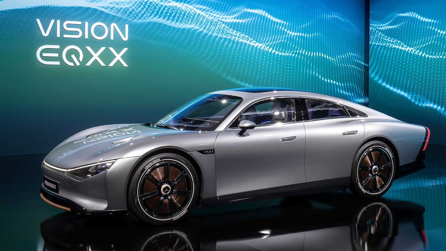 Mercedes Vision EQXX, 1000 km menzili ile geleceğe ışık tutuyor!