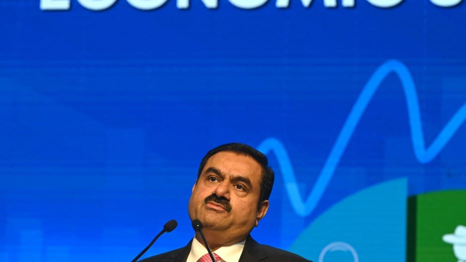 Chairperson of Indian conglomerate Adani Group, Gautam Adani, speaks at the World Congress of Accountants in Mumbai on November 19, 2022. (Photo by INDRANIL MUKHERJEE / AFP) (Photo by INDRANIL MUKHERJEE/AFP via Getty Images)