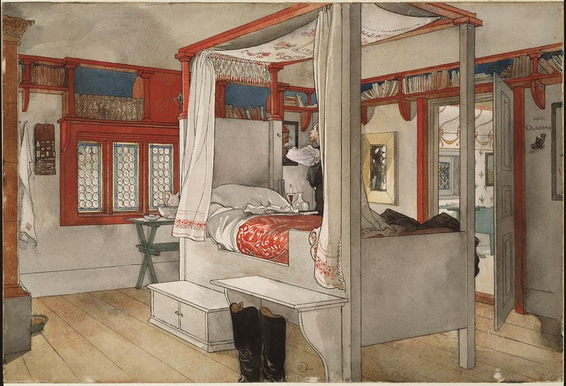 File:Daddy's Room. From A Home (26 watercolours) (Carl Larsson) - Nationalmuseum - 24214.tif