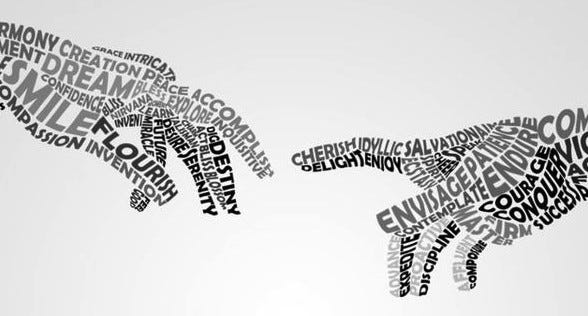 Words Create Worlds. 