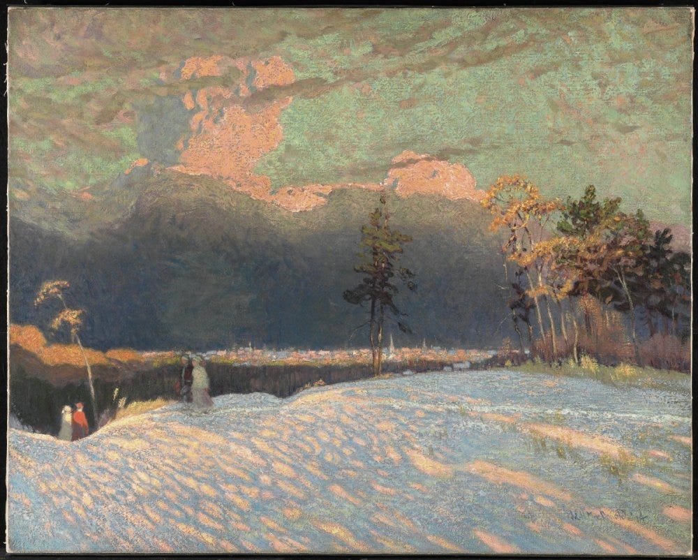 The Edge of the Town, Winter Sunset, J.E.H. MacDonald, 1914, oil on canvas