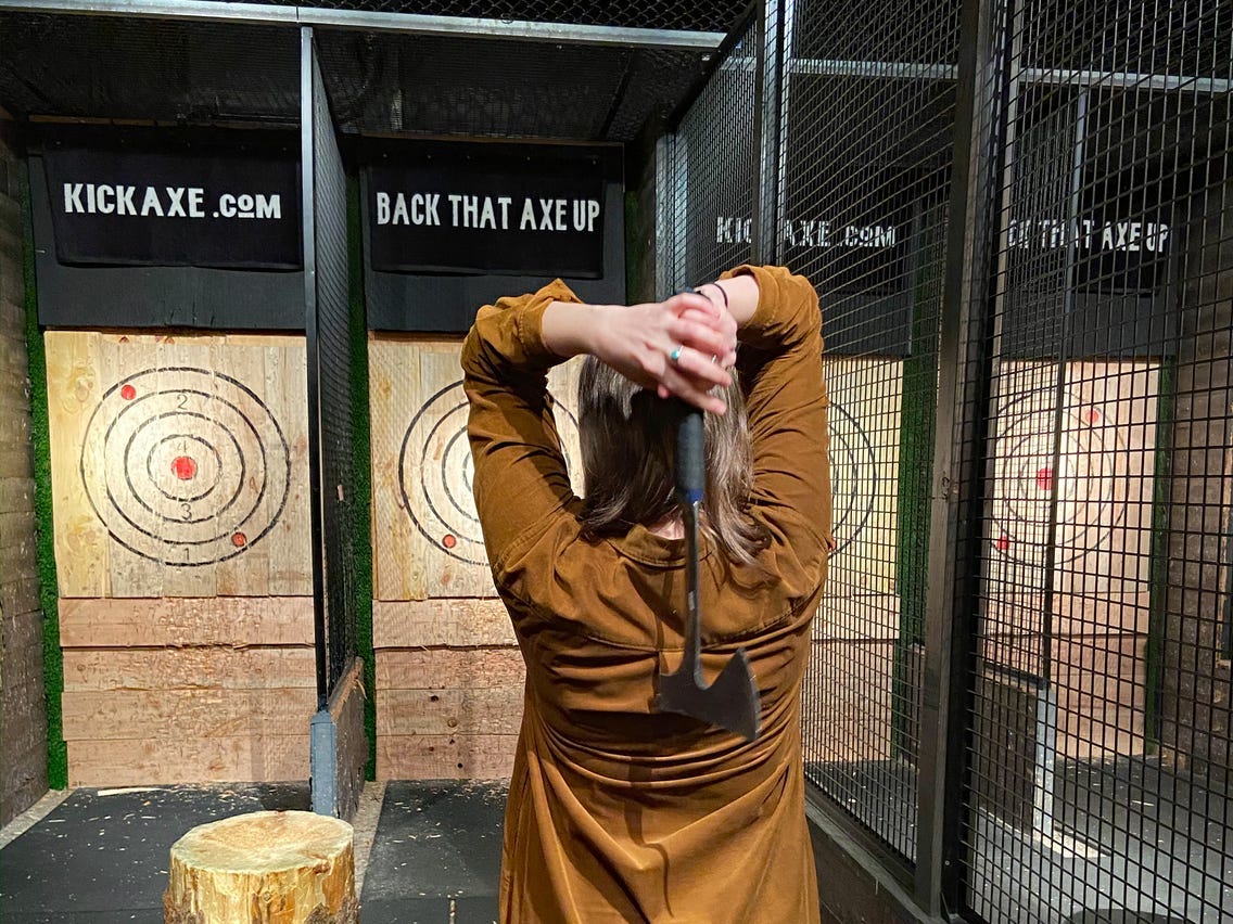 Ax-Throwing Bars Become Popular With Millennials: Photos