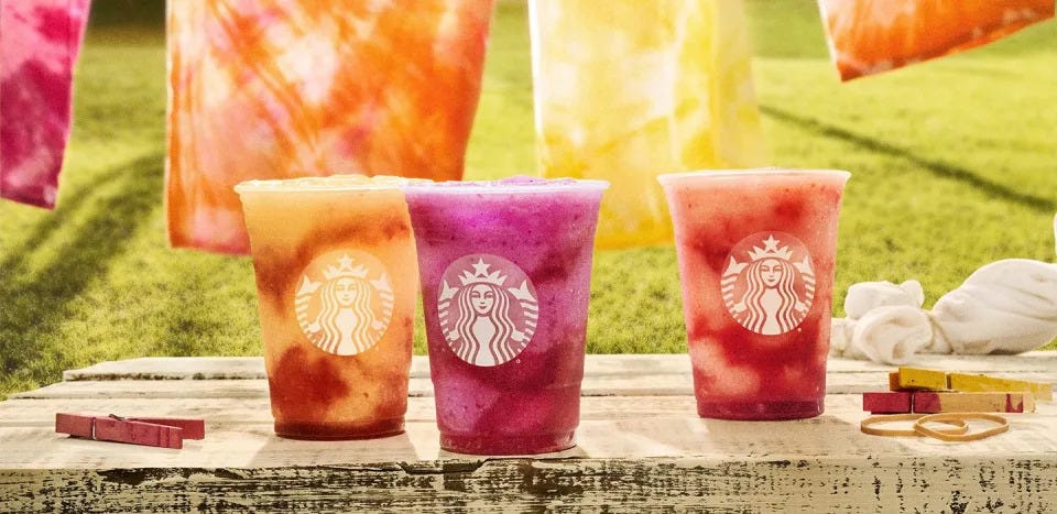 Starbucks frozen lemonade refreshers