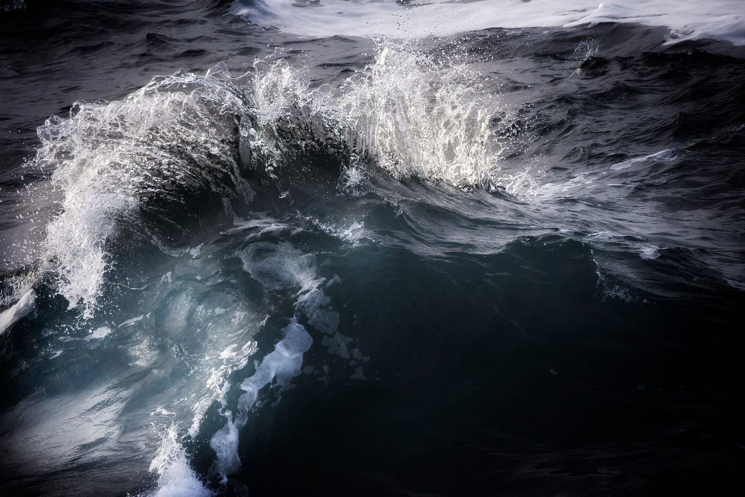 An image of choppy seas