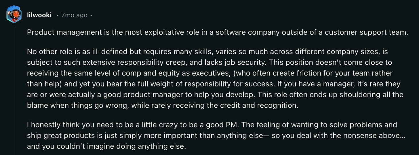 unpopular pm opinion: product roles are exploitative