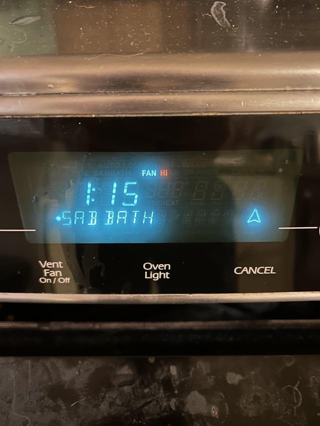 My oven has a “Sabbath” setting : r/mildlyinteresting