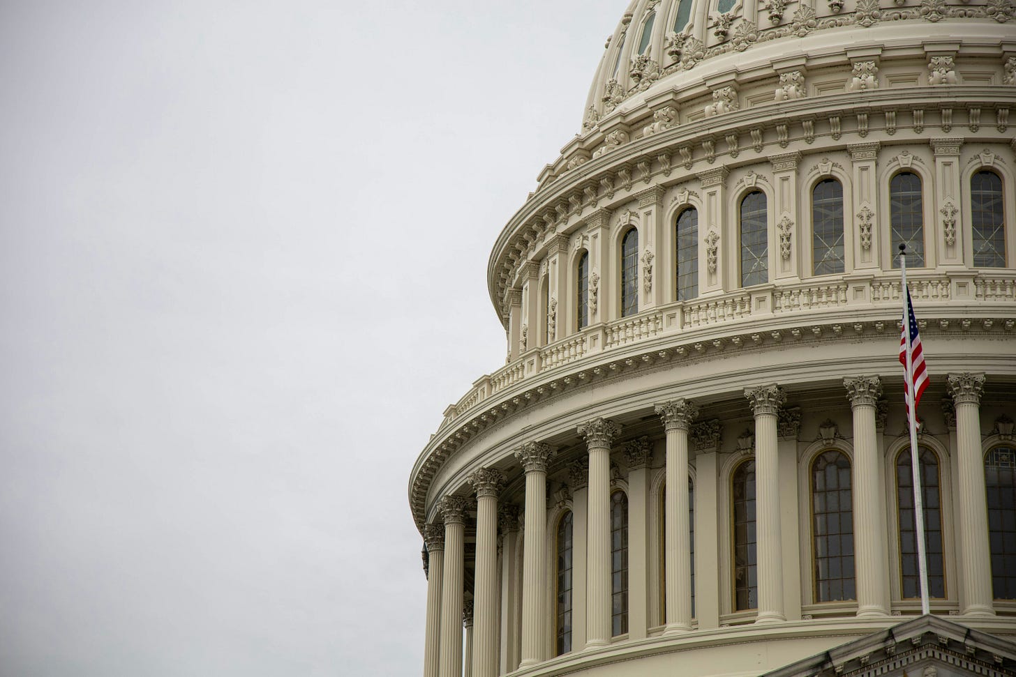 Congress, symbolizing the challenges and future of public broadcasting in 2025