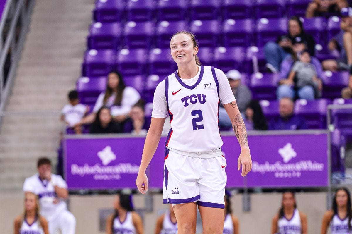 Women's Basketball: Madison Conner 30-piece powers TCU's 107-52 rout of New  Orleans - Frogs O' War