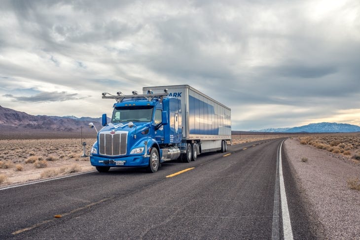 Embark autonomous truck.