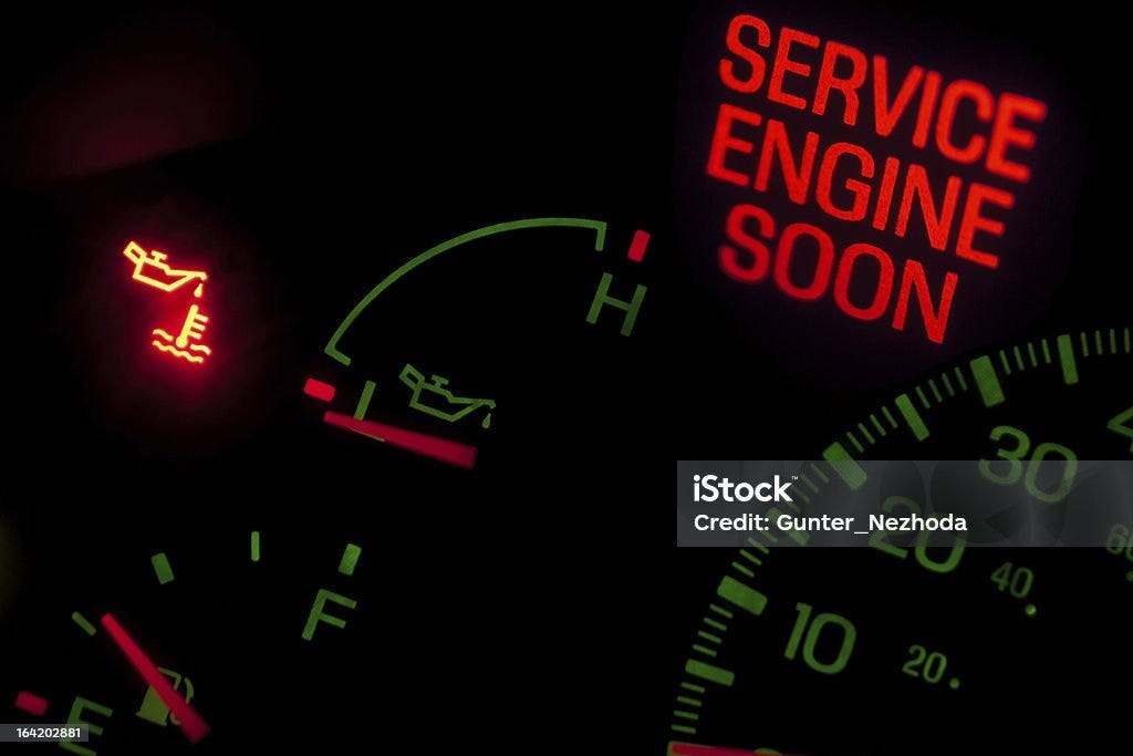 Check Engine Light Stock Photo - Download Image Now - Engine, Lighting  Equipment, Electric Light - iStock