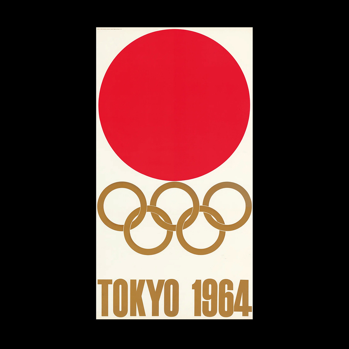 Yusaku Kamekura's logo for the Tokyo Summer Olympics of 1964