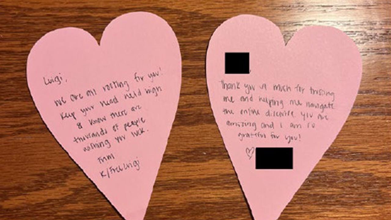 Interesting love notes sent by someone on the r/FreeLuigi moderation team.