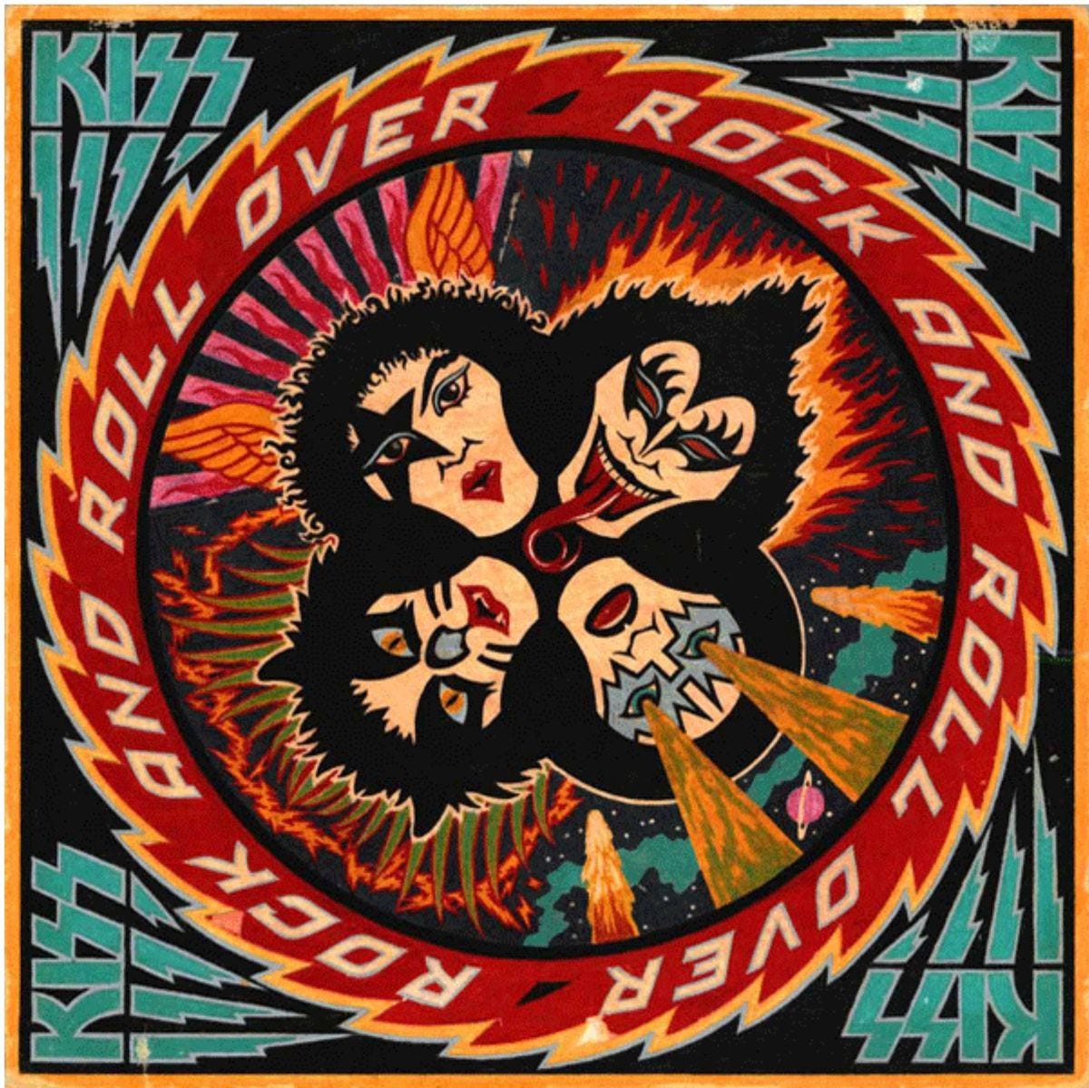 Lot Detail - KISS “Rock and Roll Over” Original Album Cover Artwork