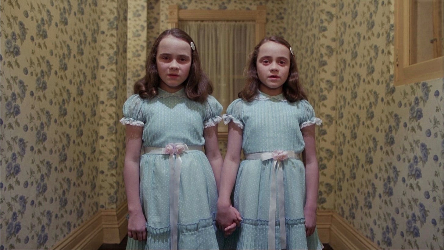 The Shining | Still features the Grady twins.