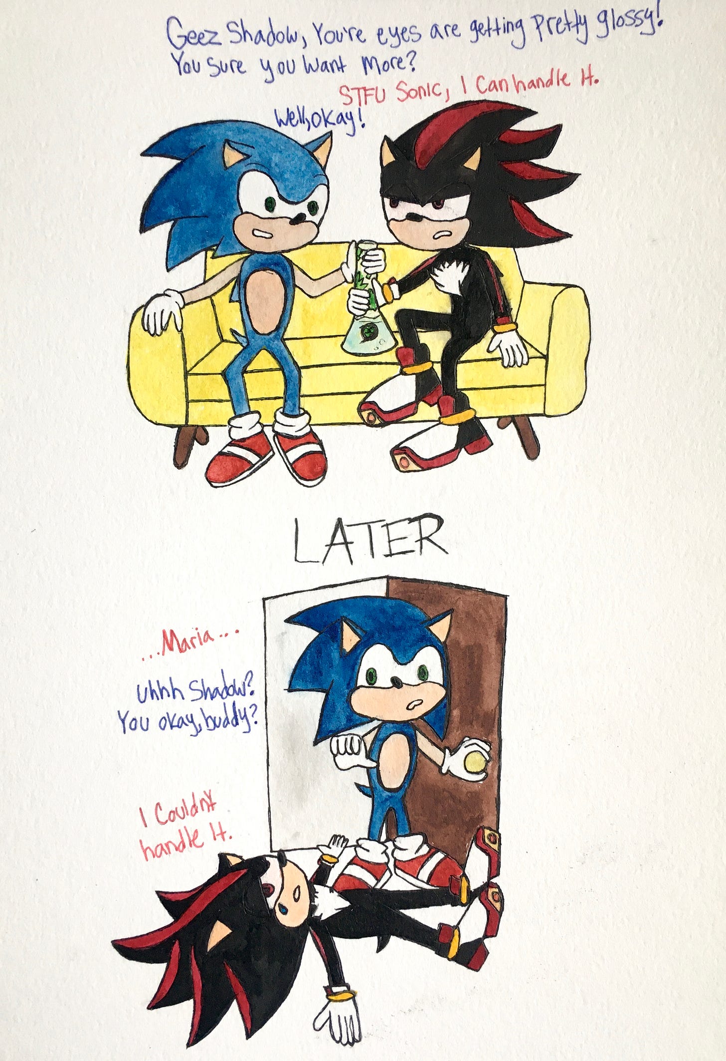 Sonic gets high. - by Emily Harris - Plot Riot