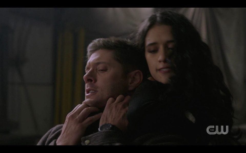 Dark Kaia choking off Dean Winchester SPN 1512