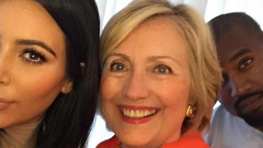 Kim Kardashian switches from Donald Trump back to Hillary Clinton 2016 images