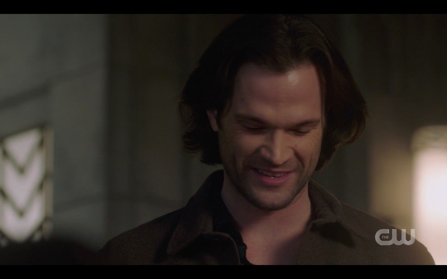 Sam laughing at Jacks talk of fake IDS SPN 14.16