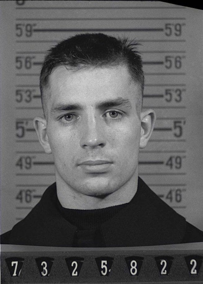 Jack Kerouac, naval enlistment mugshot, 1943