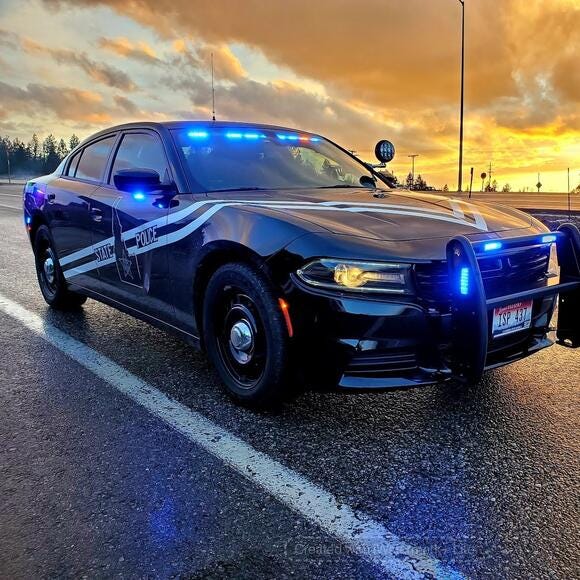 Idaho State Police car