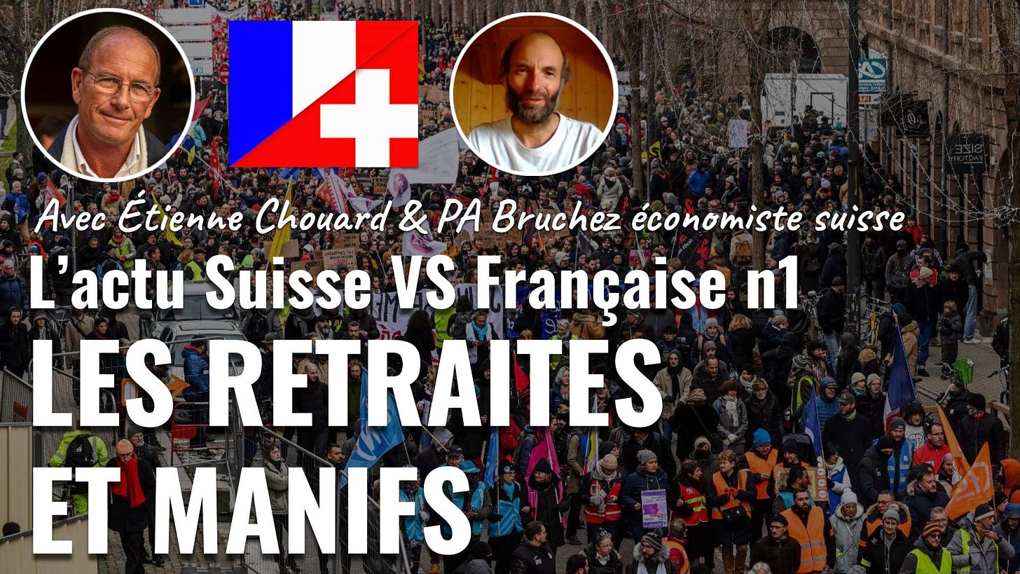 Actu Suisse VS Francaise n1 reformes retraites et manif