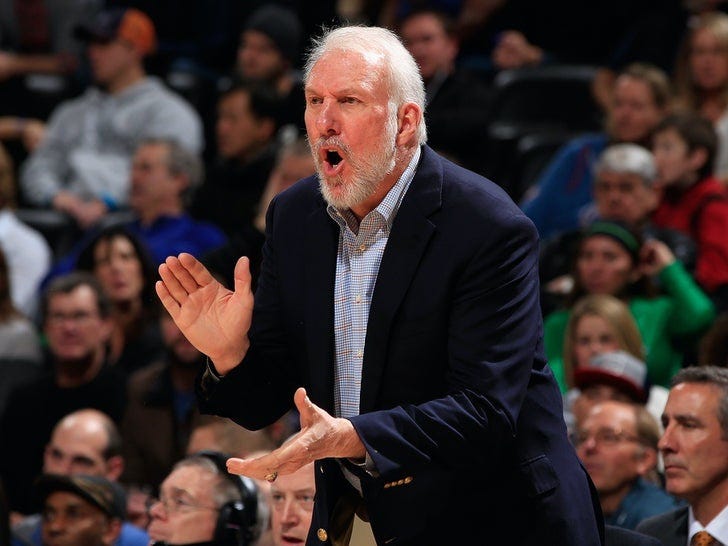 Gregg Popovich On The Court