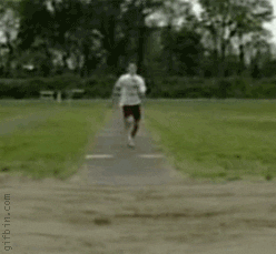 gif of a person jumping and landing face first in the dirt