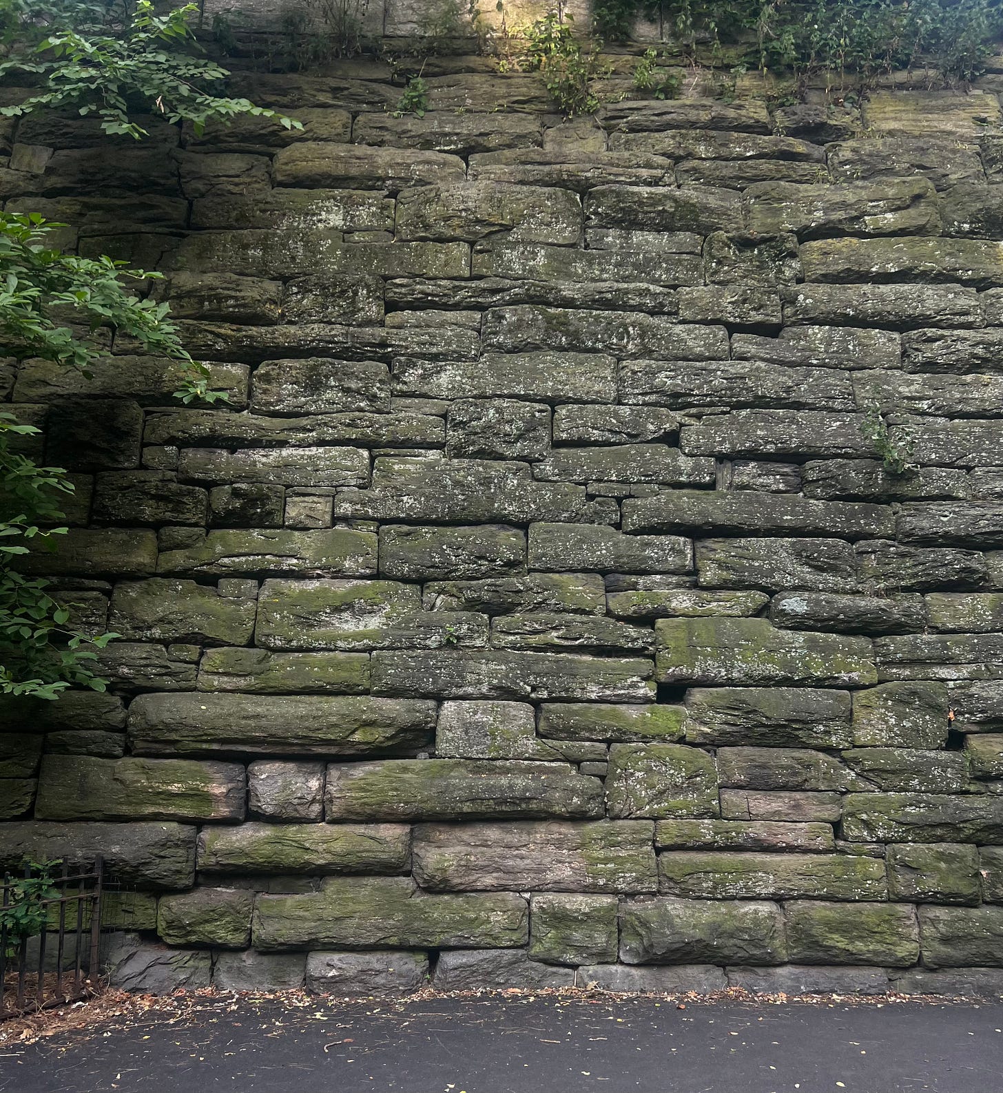 A photo of a stone wall.