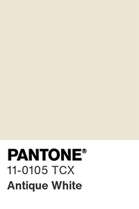 Image of Pantone® 11-0105 TCX Antique White from Pantone® Europe swatch catalog Image of Pantone® 11-0105 TCX Antique White from Pantone® Europe swatch catalog