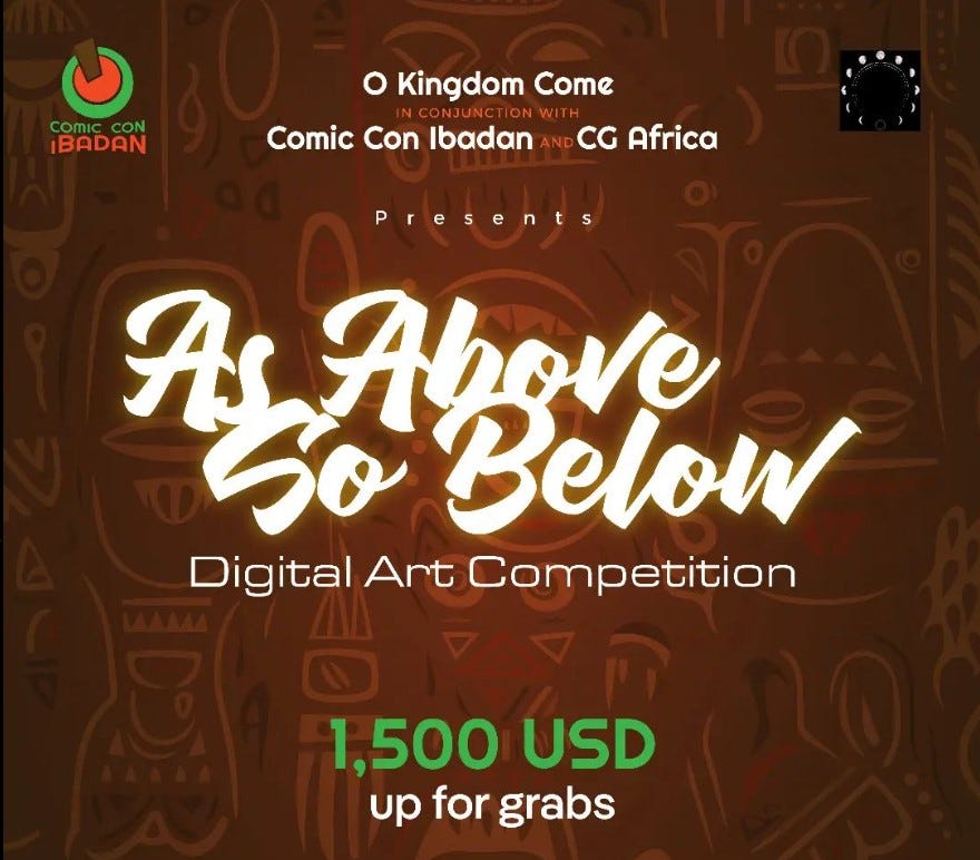 As Above, So Below Digital Art Competition”, a digital art competition for daring comic artists