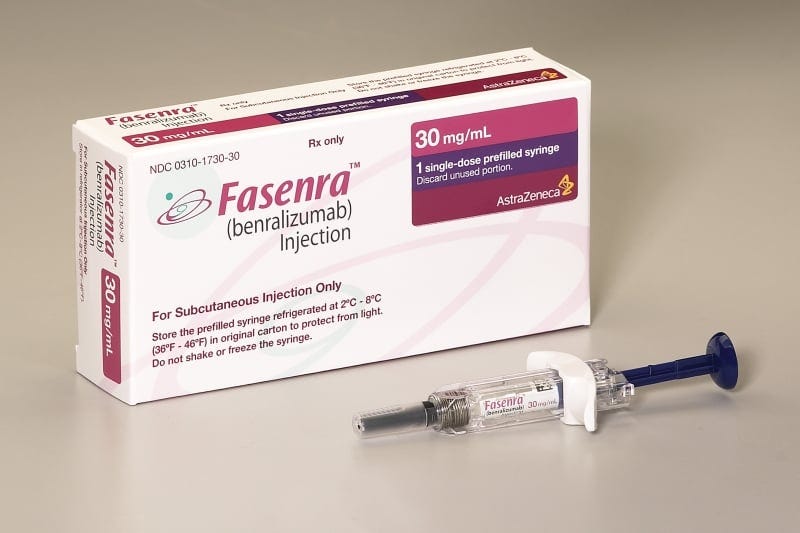 AZ's Fasenra shows comparable efficacy in trial vs. GSK's Nucala