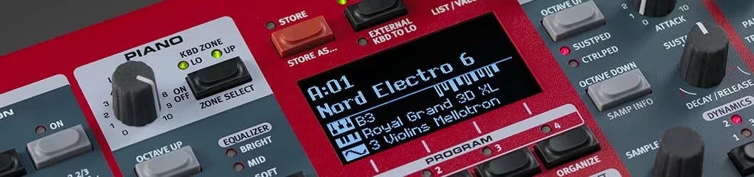 Nord Electro 6D interface screen