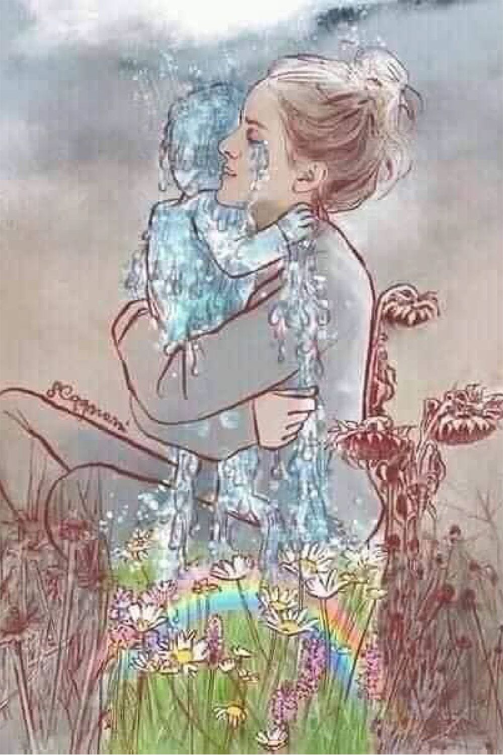 Mother weeping over her lost children Painting by Asarotiv Asaro - Pixels