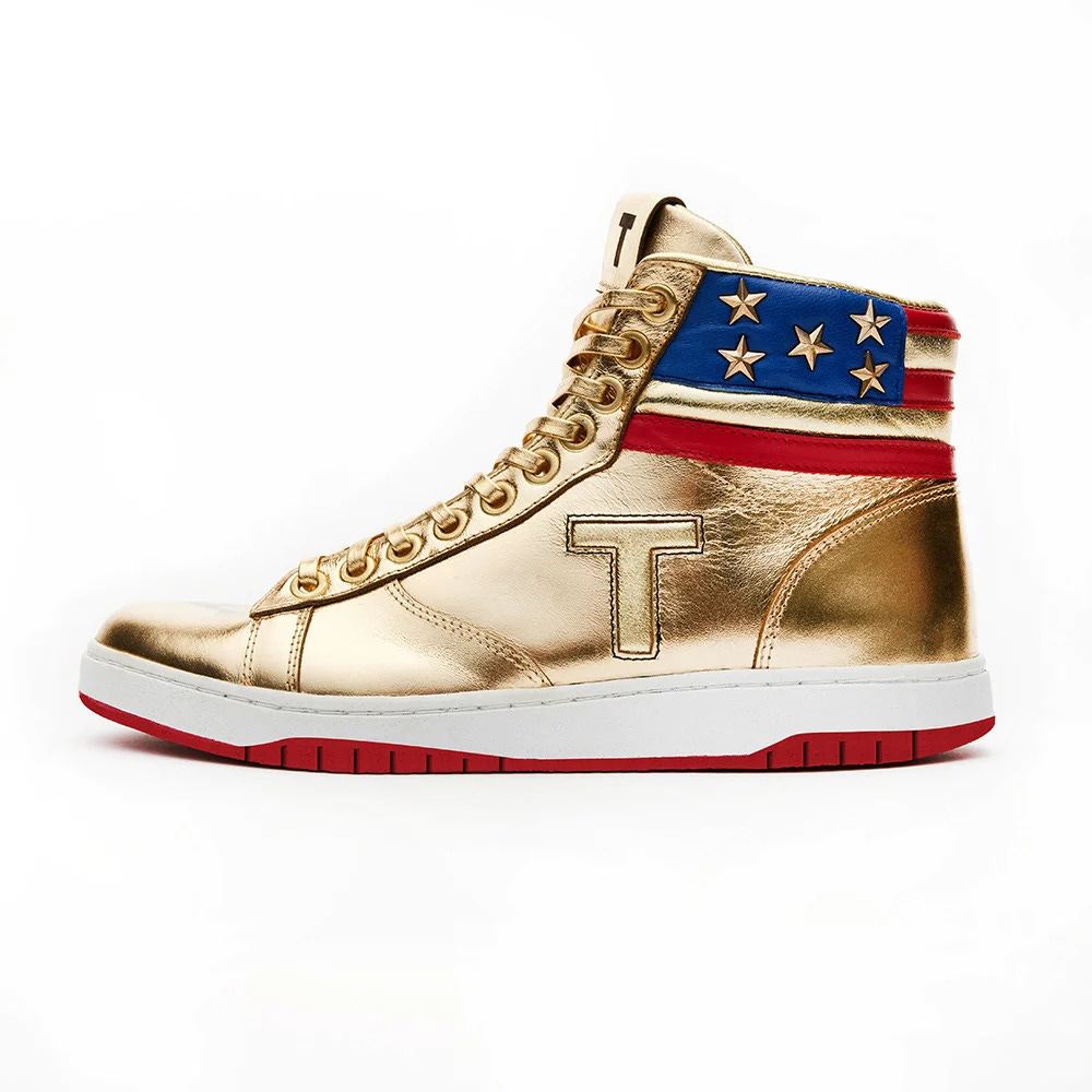 People Shelling Out Thousands Of Dollars For Limited-Edition Donald Trump  Gold Sneakers – Hobby Listings